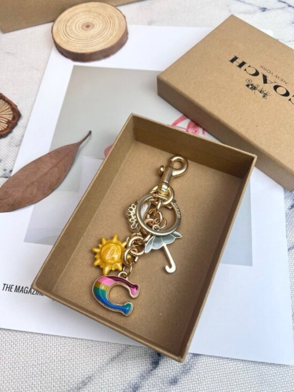 Rainbow Charm Keychain Bag Charm - Cloud, Sun and Umbrella - Picture 5 of 8